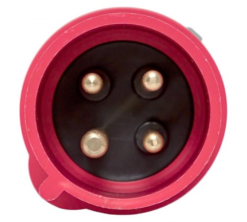 Вилка переносная 024 3Р+РЕ 32А 380В IP44 EKF PROXIMA  ps-024-32-380-PRO  EKF