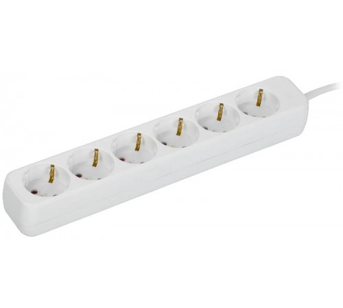 UMA Удлинитель У06 6 мест 2P+PE 3м 3х1мм2 10А белый   UM-YP10-10-06-03-Z-K01  IEK