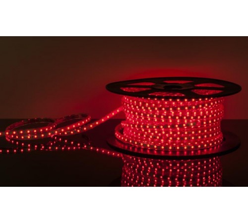 Лента светодиодная LSTR003 220V 14,4W 60Led 5050 IP65 красный, 50 м  a033712  Elektrostandard