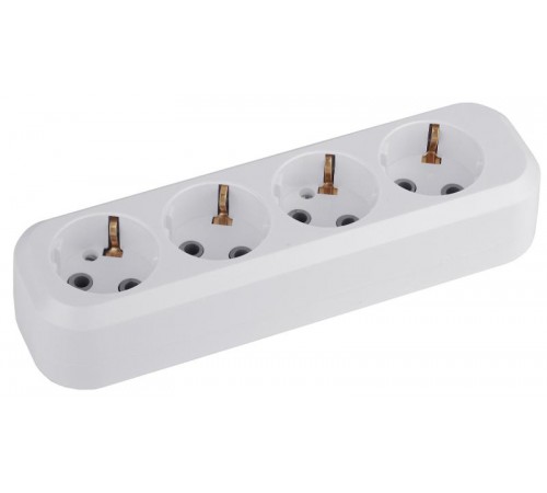 KX-4e ЭРА Колодка 4гн, зазeмл (20/960)  Б0028340  ЭРА