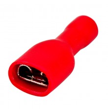 Клемма плоская полностью изолированная гнездо 6.6 мм 0.5-1.5 мм (РППи-м 1.5-(6.3))  08-0612  REXANT