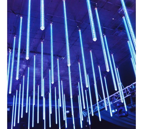 Светодиодная гирлянда ARD-ICEFALL-CLASSIC-D12-1000-5PCS-CLEAR-120LED-LIVE BLUE (230V, 11W)  026053  Arlight