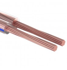 Кабель акустический 2х1,00 мм прозрачный BLUELINE (м. бухта 5 м)  01-6205-3-05  REXANT