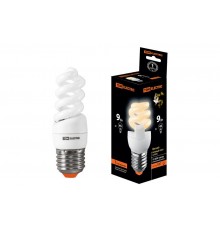 Лампа энергосберегающая КЛЛ-FSТ2-9 Вт-2700 К-Е27 (32х99 мм)  SQ0323-0060  TDM