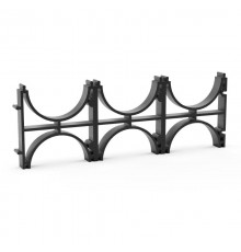 Кластер тройной, двухсторонний для двустенных труб д110  PR08.3519  Промрукав