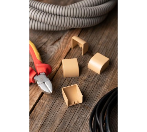 Заглушка (25х16) (4 шт) Plast EKF PROxima   под светлое дерево    ecl-25-16x4   EKF