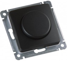 Светорегулятор (диммер) скрытой установки, поворотно-нажимного типа, механизм, цвет черный  ДС-315-472-08  HEGEL