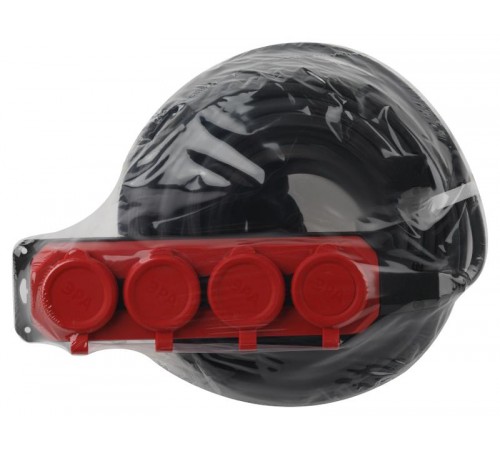 Удлинитель силовой UK-4e-3x1,5-40m-IP44(KG) с заземлением 4 розетки каучук 40м КГ 3х1,5мм2 IP44  Б0057589  ЭРА