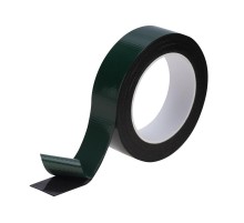 Двухсторонний скотч , черная, вспененная ЭВА основа, 30 мм, ролик 5 м  09-6130  REXANT