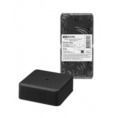 Коробка распаячная КР 75х75х28 ОП черная IP40  SQ1401-0255  TDM