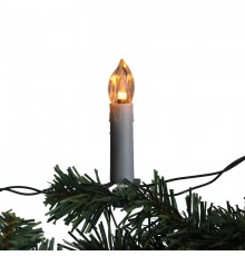 Гирлянда нить ЕGNIG - CAN Свечи, теплый белый, 3,8 м, 220 V, длина провода 1,5 м, 20 LED, IP20  Б0055996  ЭРА