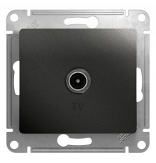 Glossa Антрацит TV Розетка оконечная 1DB  GSL000791  SE