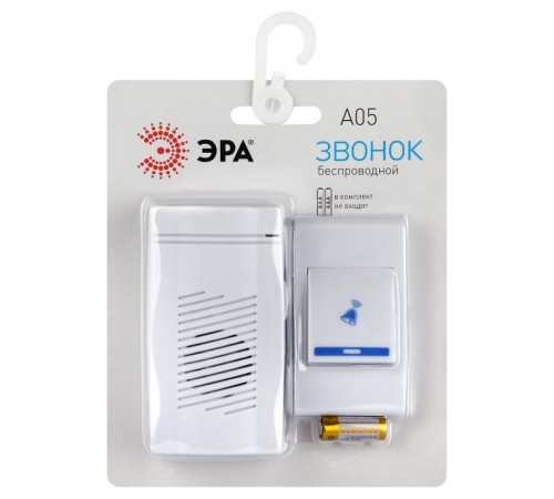 Звонок дверной A05 беспроводной, белый  Б0053279  ЭРА