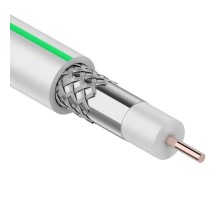 Кабель коаксиальный MARS HD, Cu/Al/CuSn, 96%, 75 Ом, бухта 100 м, белый  01-2502  REXANT