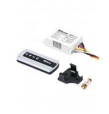 TM78 Выключатель дистанционный 230V 1000W 4-х канальный 30м с пультом управления, черный/серебро  48533  FERON