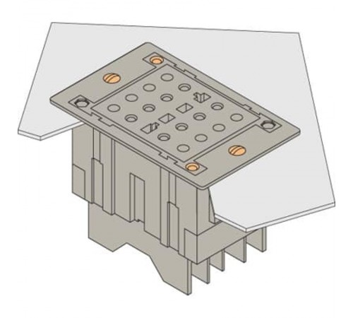 Блок TO-E-VA Клеммный для цепей напряжения, с разорванной цепью, монтаж в панель, зажим под болт  1SNA166743R0600  TE