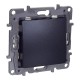 Etika Антрацит Переключатель перекрёстный 1-клавишный 10АХ винтовые зажимы   672649  Legrand