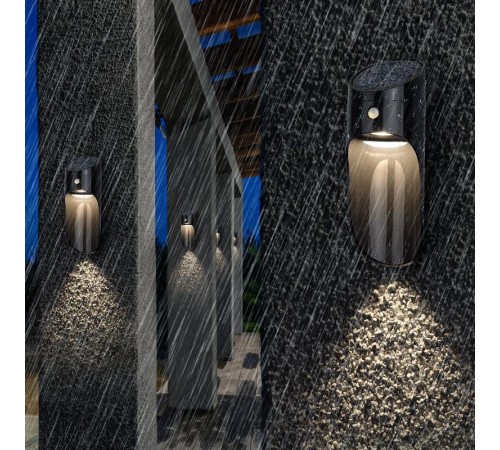 ERAFS050-43 Фасадная подсветка Призма с датчиком движения, 12 LED 25 lm  Б0044491  ЭРА