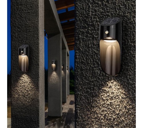 ERAFS050-43 Фасадная подсветка Призма с датчиком движения, 12 LED 25 lm  Б0044491  ЭРА