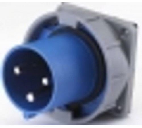 Вилка для скрытой проводки 633 2Р+РЕ 63А 220В IP67 В  26065DEK  DEKraft