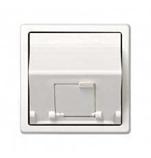 Simon 73 Адаптер для 1 коннектора RJ45 (KEYSTONE, AMP, Brand-Rex, KRONE), наклонное подключение, S73 Loft, бе  73085-60  Simon