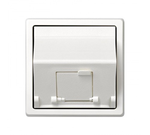 Simon 73 Адаптер для 1 коннектора RJ45 (KEYSTONE, AMP, Brand-Rex, KRONE), наклонное подключение, S73 Loft, бе  73085-60  Simon