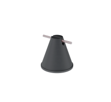 Держатель пластиковый для прутка  8-10 мм H100 мм с утяжелителем  DPPU-H100-D8-10  КМ-профиль