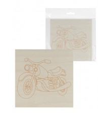 Доска для выжигания, Мотоцикл, 150х150 мм, 1 шт., пакет,  SQ1025-1103  TDM