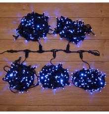 Гирлянда "LED ClipLight" 24V, 5 нитей по 20 метров, цвет диодов Синий  323-503  NEON-NIGHT