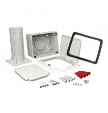 Коробка с тубусом и откидной крышкой для утепленного фасада KUZ VOI (KB) 140х180х1230-330 мм  KUZ-VOI_KB  Kopos