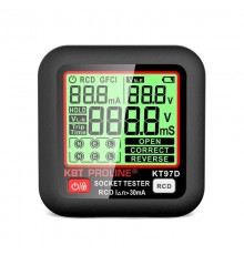 Тестер розеток и УЗО КТ 97D серия PROLINE  91921  КВТ