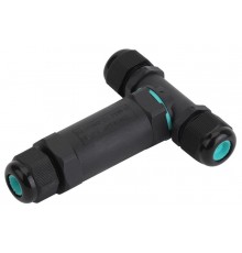 Аксессуары для клемм NO-224-20 ЭРА Коннектор кабельный T-образный IP68 3-Pin  Б0043938  ЭРА