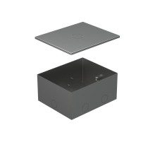 BOX/4 Металлическая коробка с крышкой для заливки в пол 159,6х133,6х75мм для люков 70040  70141  Ecoplast