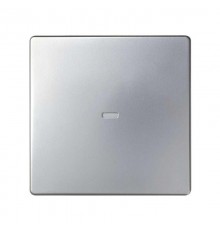 Simon 82 Клавиша для выключателя одноклавишного с подсветкой, S82, S82N, алюминий  8200011-033  Simon