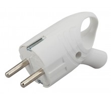 Vx4-W ЭРА Вилка с/з угловая с кольцом 16A белая (24/480/5760)  Б0039676  ЭРА