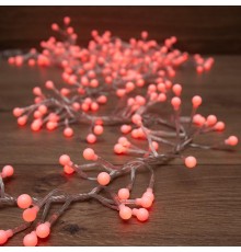 Гирлянда "Мишура LED"  3 м  прозрачный ПВХ, 288 диодов, цвет красный  303-602  NEON-NIGHT