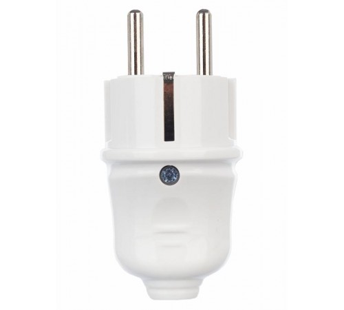 Вилка разборная прямая с з/к 16А белая ВПп10-01-Ст  EVP10-16-01-K01  IEK