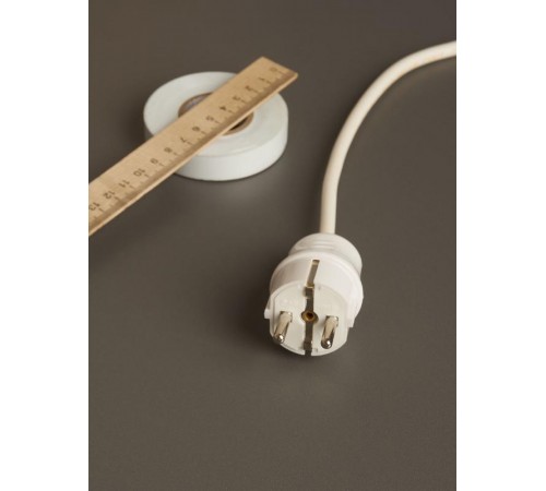 Вилка разборная прямая с з/к 16А белая ВПп10-01-Ст  EVP10-16-01-K01  IEK