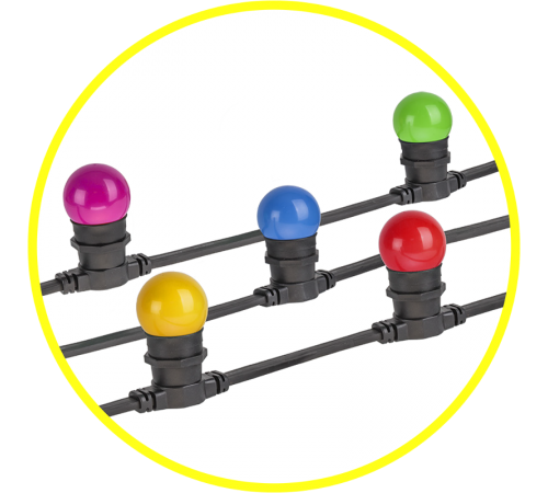 Гирлянда световая  NGF-01-100-40-E27-BL 100м, 250 патронов  61554  Navigator