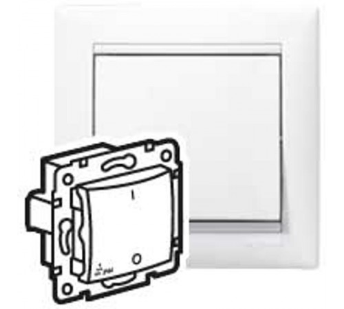 Valena Белый Выключатель 1-клавишный 2-х полюсный IP44  770092  Legrand