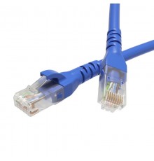 Патч-корд неэкранированный CAT6 U/UTP 4х2, LSZH, синий, 0.5м  RN6UU4505BL  DKC