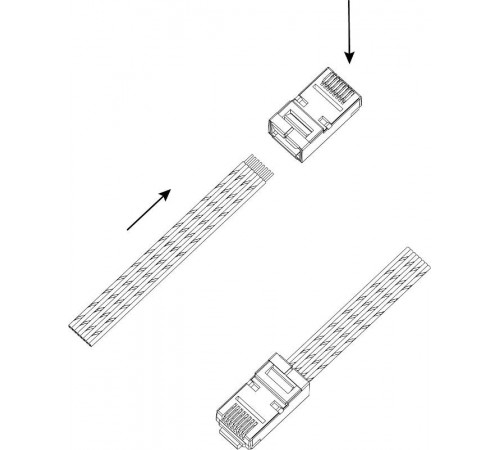 Джек   RJF-1 RJ-45 8P8C CAT 5e экранированный  Б0048301  ЭРА