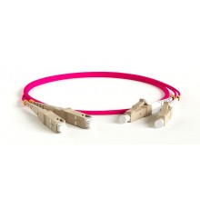 FC-D2-504-LC/PR-SC/PR-H-0.5M-LSZH-MG Патч-корд волоконно-оптич. (шнур) MM 50/125(OM4), LC-SC, 2.0 мм, duplex, 10G, LSZH, 0.5 м  378206  Hyperline