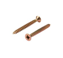 Саморез универсальный KRANZ 5х50, желтый цинк, короб (100 шт./уп.) KR-01-3311-041  Kranz