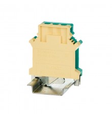 Клемма заземления, винтовой зажим, 2 точки подключения, 16 кв.мм  KRUSLG-16N  DKC