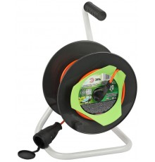 Удлинитель силовой  RP-1e-3х0.75-20m на пластиковой катушке c заземлением 1 розетка 20м ПВС 3х0,75мм2   Б0059773  ЭРА