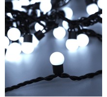 Светодиодная гирлянда ARD-BALL-CLASSIC-D17.5-10000-BLACK-100LED WHITE (230V, 7W)  025583  Arlight