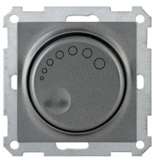 BOLERO антрацит Светорегулятор поворотный с индикатором 600Вт СС10-1-1-Б EDB11-0600-K95  IEK