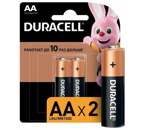 Элемент питания Duracell LR6-2BL BASIC  Б0014044  Duracell