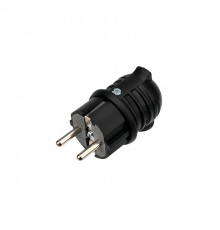 Вилка угловая влагозащищенная, с/з, 16 А, IP44 каучук  111-003  REXANT